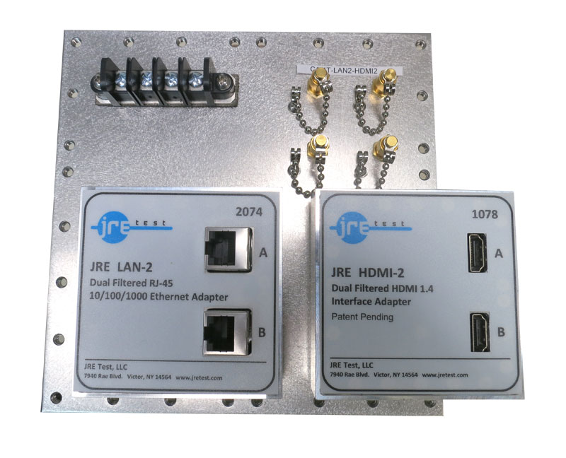 JRE C1-4T-LAN2-HDMI2 Fast Track Populated I/O Plate