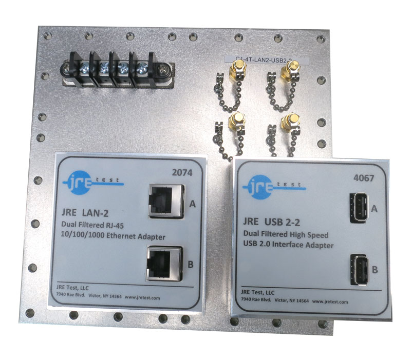 JRE C1-4T-LAN2-USB2-2 Fast Track Populated I/O Plate