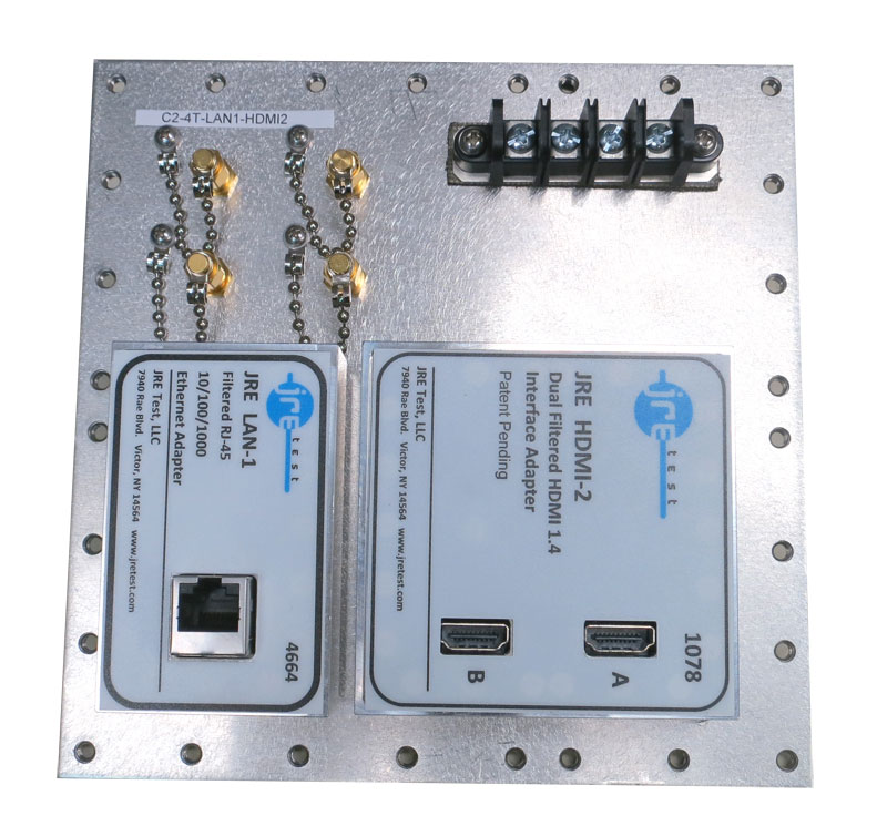 JRE C2-4T-LAN1-HDMI2 Fast Track Populated I/O Plate