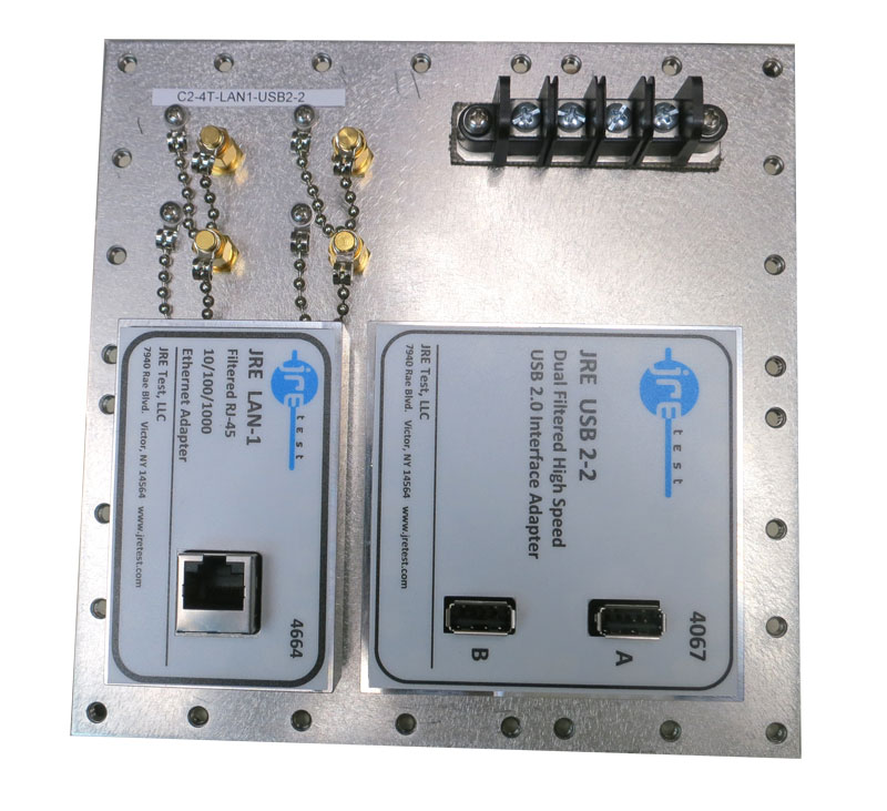 JRE C2-4T-LAN1-USB2-2 Fast Track Populated I/O Plate