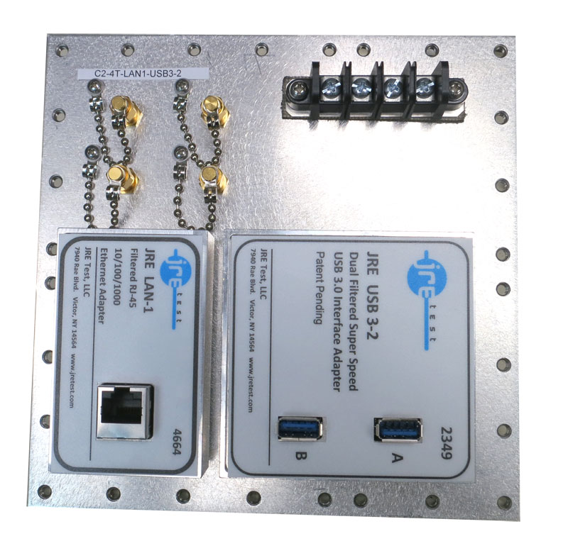 JRE C2-4T-LAN1-USB3-2 Fast Track Populated I/O Plate