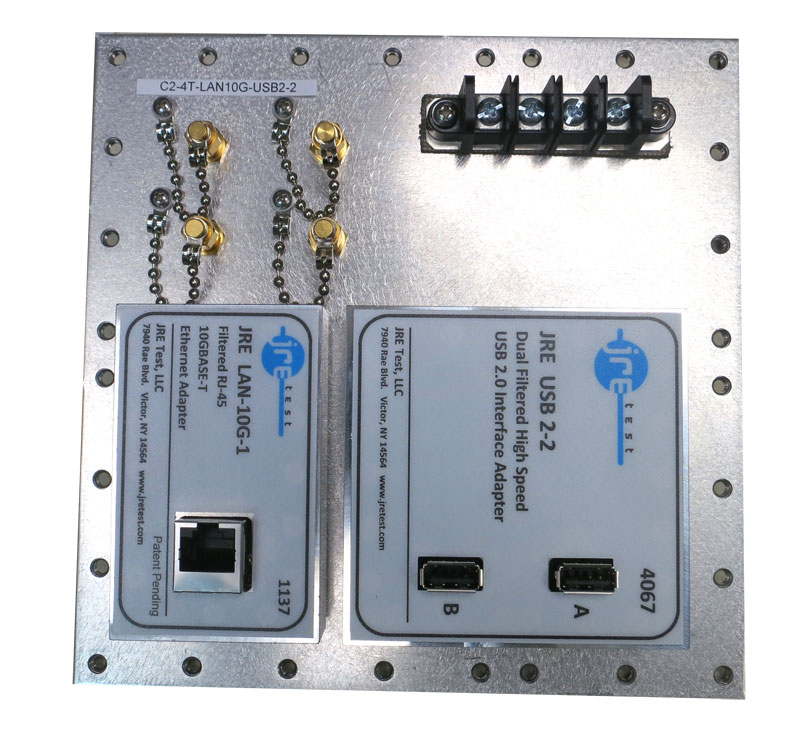 JRE C2-4T-LAN10G-USB2-2 Fast Track Populated I/O Plate