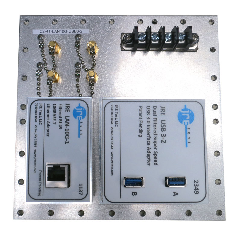 JRE C2-4T-LAN10G-USB3-2 Fast Track Populated I/O Plate
