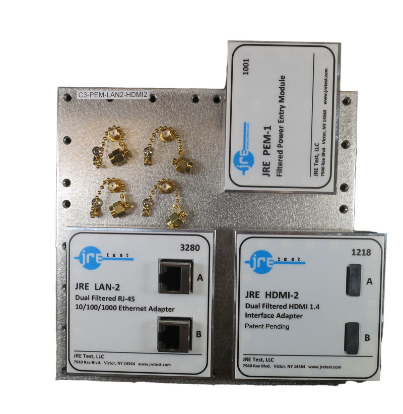 JRE C3-PEM-LAN2-HDMI2 Fast Track Populated I/O Plate