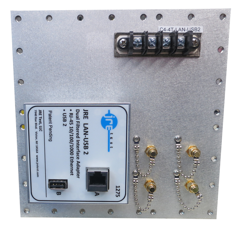 JRE C4-4T-LAN-USB2 Fast Track Populated I/O Plate
