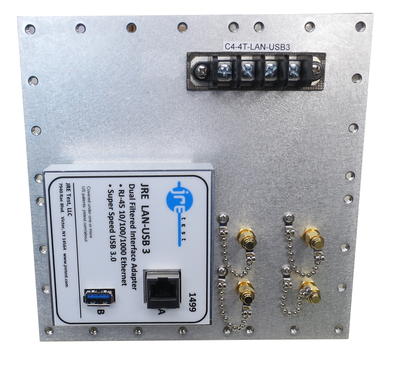 JRE C4-4T-LAN-USB3 Fast Track Populated I/O Plate