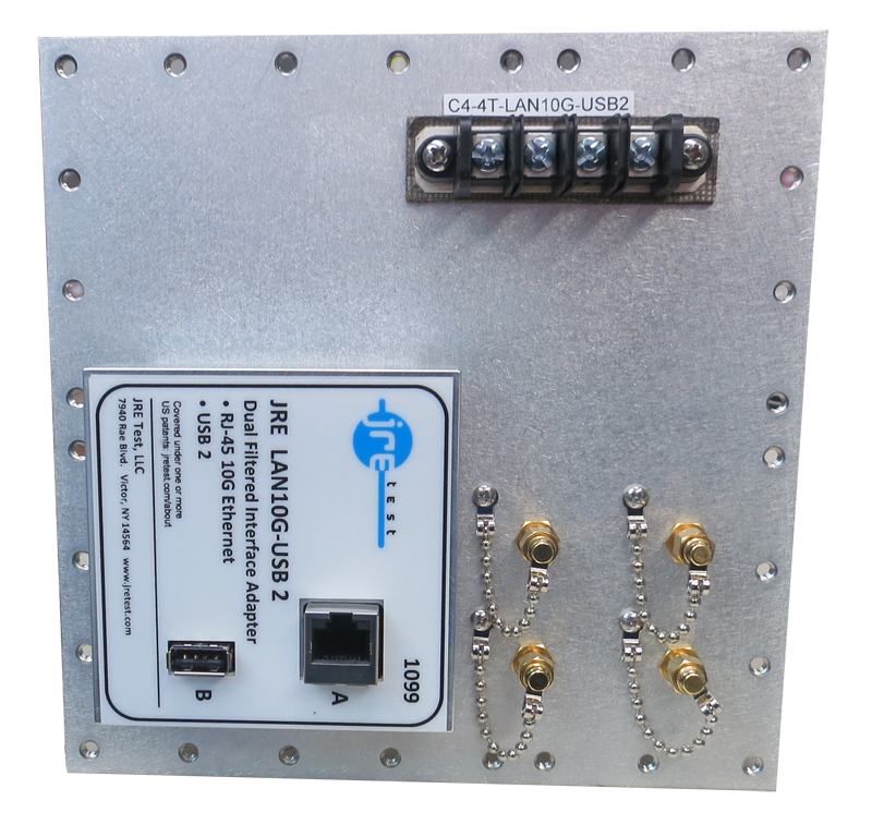 JRE C4-4T-LAN10G-USB2 Fast Track Populated I/O Plate