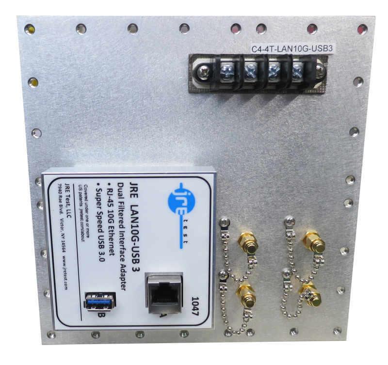 JRE C4-4T-LAN10G-USB3 Fast Track Populated I/O Plate