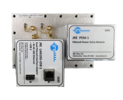 JRE D3-PEM-LAN10G-USB2 Fast Track Populated I/O Plate
