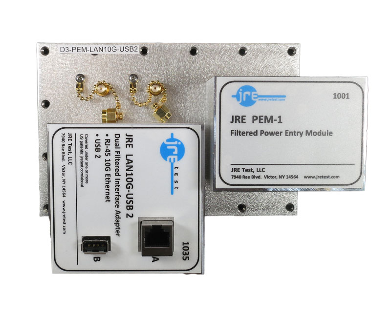 JRE D3-PEM-LAN10G-USB2 Fast Track Populated I/O Plate