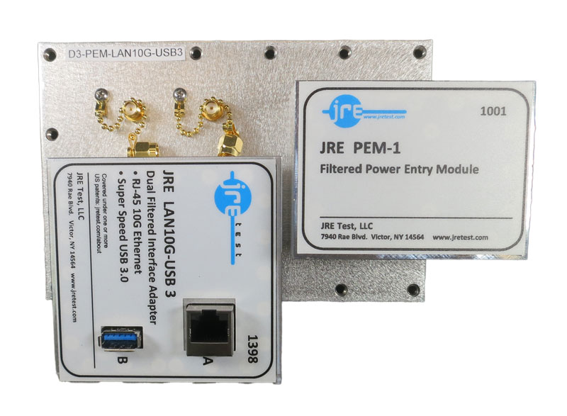 JRE D3-PEM-LAN10G-USB3 Fast Track Populated I/O Plate