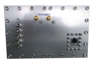JRE Test B2-4T-LAN1 populated I/O plate rear view