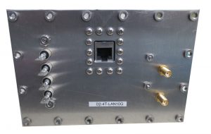 JRE Test D2-4T-LAN10G populated I/O plate rear view