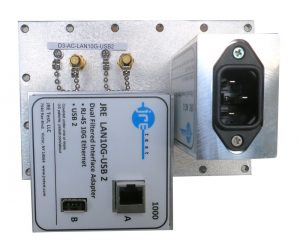 JRE Test D3-AC-LAN10G-USB2 populated I/O plate