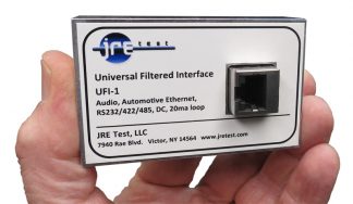 JRE Test UFI-1 universal filtered interface, for automotive ethernet, RS232/422/485