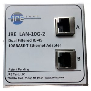 JRE Test LAN10G-2 dual filtered 10GBASE-T Ethernet interface-front-view