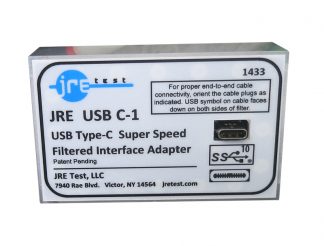 JRE Test USB-C filtered interface front view