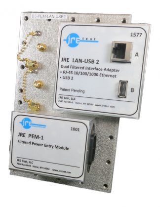 JRE Test pre-populated I/O plate B3-PEM-LAN-USB2