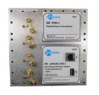 JRE Test pre-populated I/O plate C5-PEM-LAN10G-USB2