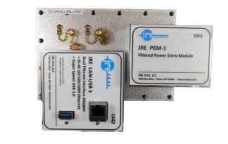 JRE Test pre-populated I/O plate D3-PEM-LAN-USB3